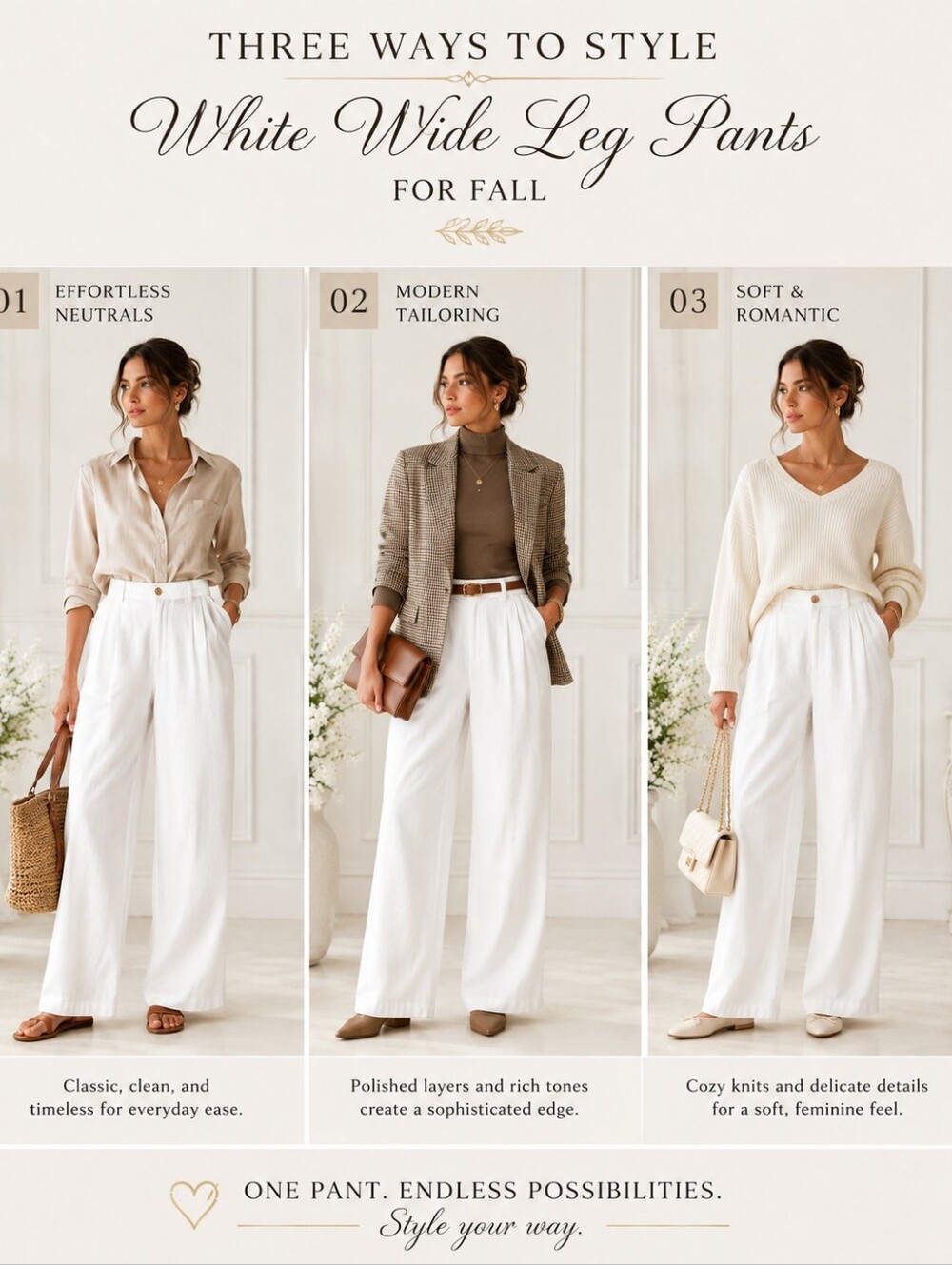 Dictionary White Linen Blend Wide Leg Pants | Size: XL 16 | High Rise Trouser - Picture 4 of 11